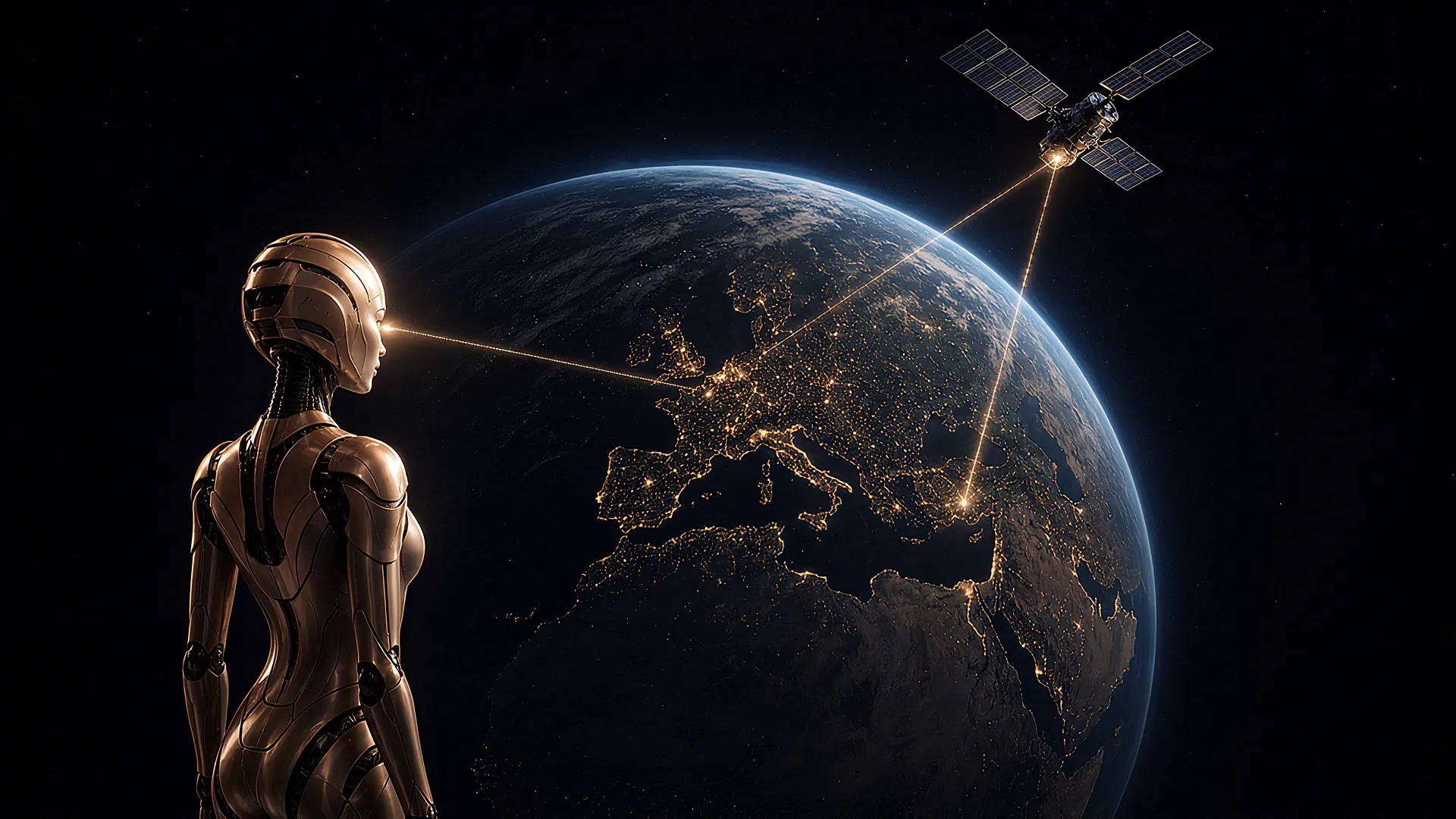 Lina — DLProject.io AI assistant — observing Earth from orbit